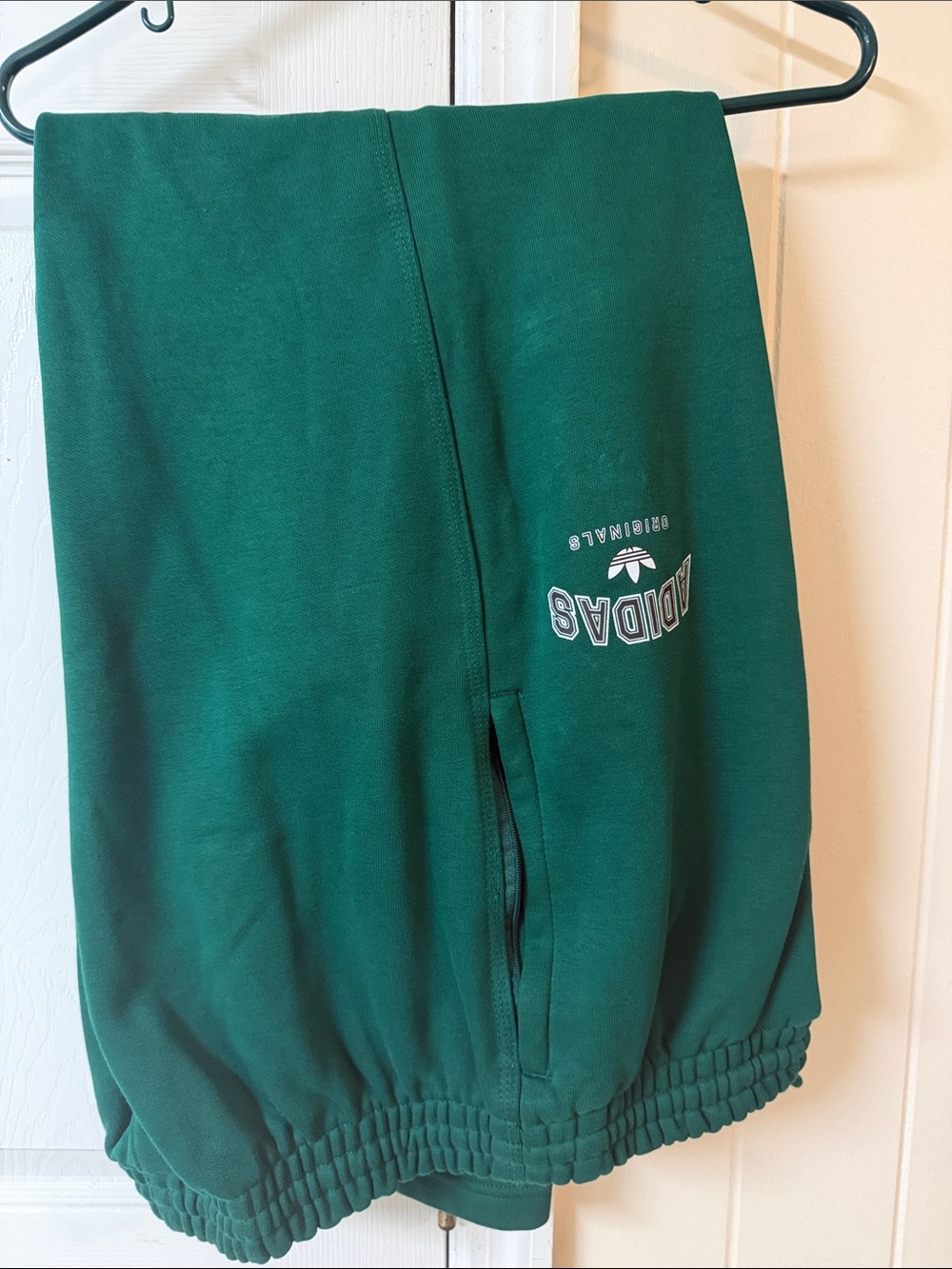 adidas Dark Green Men Joggers with Logo
